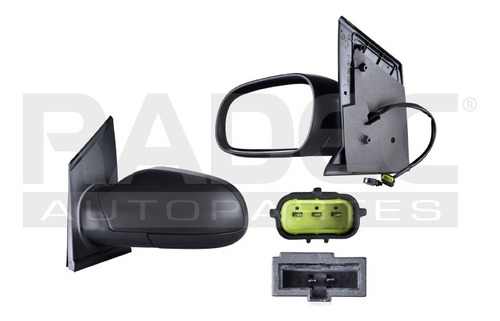 [018-3107-01] ESPEJO VW CROSSFOX 07-10/LUPO 05-09/SPORT VAN 07-09 ELECTRICO NEGRO VM IZQ