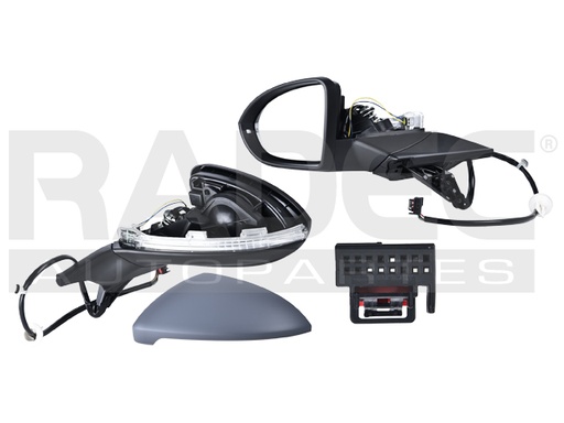 [018-3111-33] ESPEJO VW GOLF 15-19 ELECTRICO C/DESEMPANANTE C/DIRECCIONAL P/PINTAR 7 PINES GTI/R-LINE/STYLE/LIFE/HIGHLINE/TRENDLINE/COMFORTLINE/WAGON IZQ