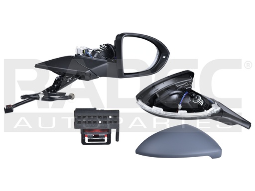 [018-3111-38] ESPEJO VW GOLF 15-19 ELECTRICO E/ABATIBLE C/DESEMPANANTE C/DIRECCIONAL C/MEMORIA P/PINTAR 12 PINES GTI/R-LINE/STYLE/LIFE/HIGHLINE/TRENDLINE/COMFORTLINE/WAGON DER