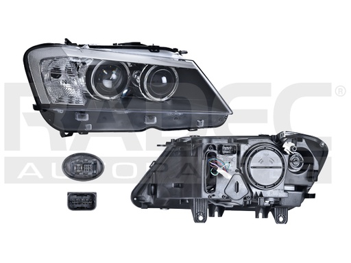 [019-0317-04] FARO BW X3 11-14 ELECTRICO C/MOTOR P/FOCO XENON S/FOCO DEPO DER