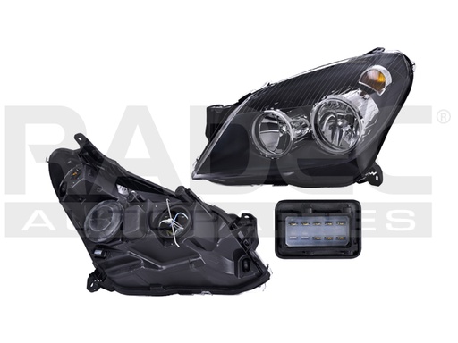 [019-0601-09] FARO CV ASTRA 06-08 EUROPEO ELECTRICO C/ MOTOR FONDO NEGRO P/FOCO HALOGENO S/FOCO DEPO IZQ