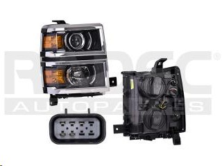 [019-0615-16] FARO CV CHEYENNE 14-15 C/LUPA FILO CROMADO C/FOCO DEPO DER