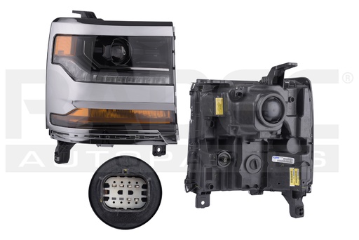 [019-0615-22] FARO CV CHEYENNE 16-18 BISEL CROMADO P/FOCO XENON DEPO DER