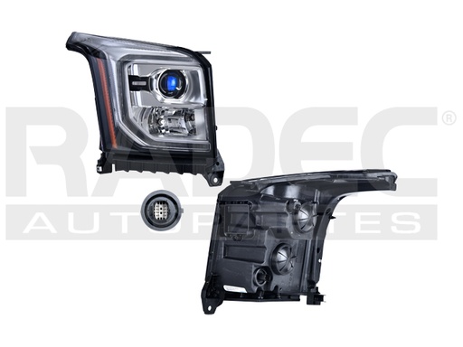 [019-0651-04] FARO CV YUKON DENALI 15-17 C/LUPA AZUL C/FOCO HALOGENO C/LUZ DE DIA DEPO DER