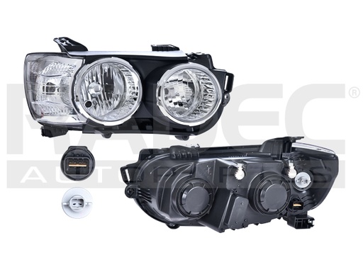 [019-0670-10] FARO CV SONIC 16 MANUAL AROS CROMADO S/REFLEJANTE HALOGENO P/FOCO H7/H1 S/FOCO DEPO DER