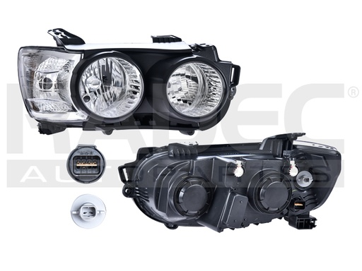 [019-0670-12] FARO CV SONIC 12-16 MANUAL ARO NEGRO S/REFLEJANTE HALOGENO P/FOCO H7/H1 S/FOCO DEPO DER