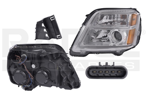 [019-0678-07] FARO CV TERRAIN 10-15 FONDO CROMADO C/FOCO DEPO IZQ