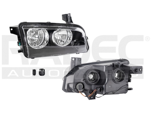 [019-0906-08] FARO DG CHARGER 09-10 C/FOCO HALOGENO DEPO DER