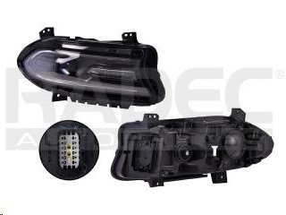 [019-0906-14] FARO DG CHARGER 16-19 C/FOCO HALOGENO HB3 C/LUPA AZUL C/LEDS DEPO DER