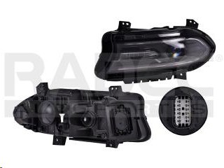 [019-0906-15] FARO DG CHARGER 16-19 C/FOCO HALOGENO HB3 C/LUPA AZUL C/LEDS DEPO IZQ