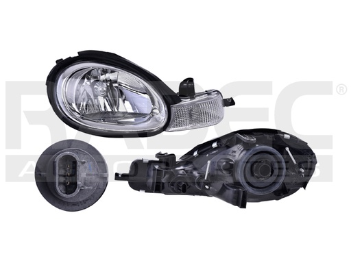 [019-0912-02] FARO DG NEON 00-02 C/BISEL CROMADO S/FOCO DEPO DER