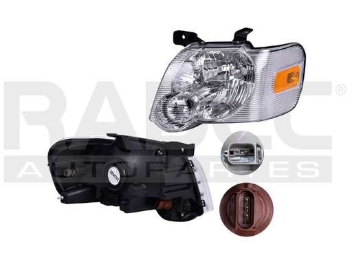 [019-1214-11] FARO FD EXPLORER 06-10 FONDO CROMADO S/FOCO DEPO IZQ