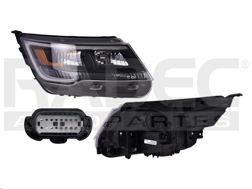 [019-1215-30] FARO FD F-150 15-17 FONDO NEGRO C/FOCO DEPO DER