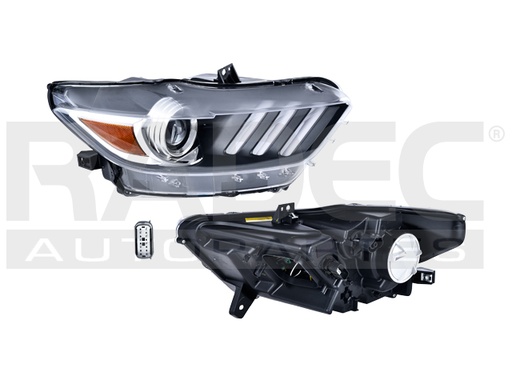 [019-1228-40] FARO FD MUSTANG 15-17 C/LEDS P/FOCO XENON S/FOCO DEPO DER