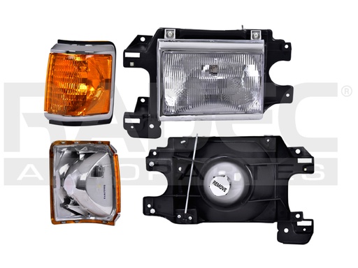 [019-1241-01] FARO FD F-150 87-91 FILO CROMADO C/CUARTO S/FOCO DEPO IZQ