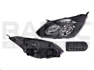 [019-1245-17] FARO FD TRANSIT CUSTOM 14-17 ELECTRICO C/MOTOR FONDO NEGRO S/FOCO DEPO IZQ