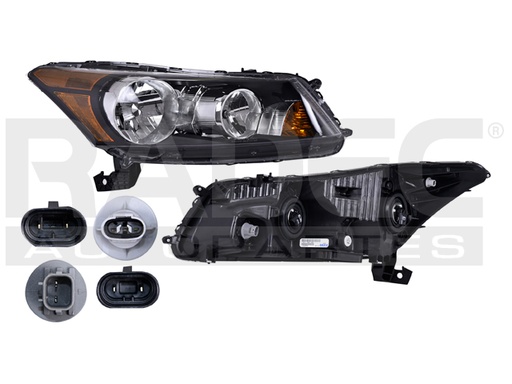 [019-1301-12] FARO HD ACCORD 08-12 4 PUERTAS C/FOCO DEPO DER