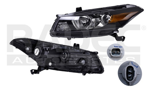 [019-1301-27] FARO HD ACCORD 08-10 2 PUERTAS P/FOCO HALOGENO S/FOCO DEPO IZQ