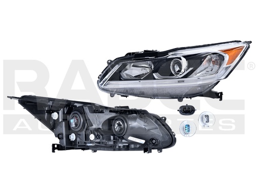 [019-1301-41] FARO HD ACCORD 16-17 4 PUERTAS C/FOCO HALOGENO C/LUZ DE DIA DEPO IZQ