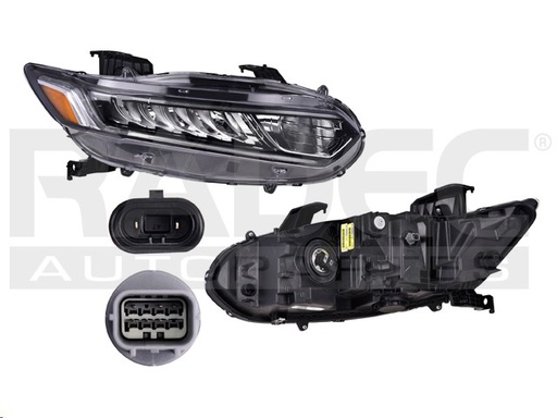 [019-1301-46] FARO HD ACCORD EX/SPORT 18-20 4 PUERTAS C/FOCO HALOGENO DEPO DER