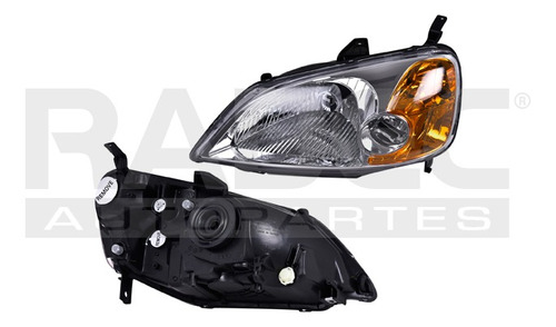 [019-1302-05] FARO HD CIVIC 01-03 4 PUERTAS S/FOCO DEPO IZQ