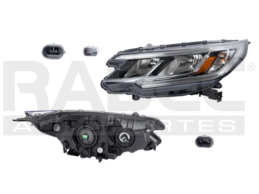 [019-1303-25] FARO HD CR-V LX 15-16 S/LUZ DE DIA C/FOCO DEPO IZQ