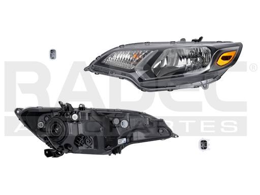 [019-1304-21] FARO HD FIT 15-17 C/FOCO HALOGENO DEPO IZQ