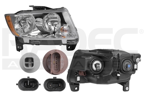 [019-1604-08] FARO JP COMPASS 11-13 FONDO CROMADO S/FOCO DEPO DER