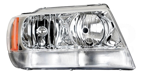 [019-1605-02] FARO JP GRAND CHEROKEE 99-04 FONDO CROMADO CUARTO BLANCO S/FOCO DEPO DER