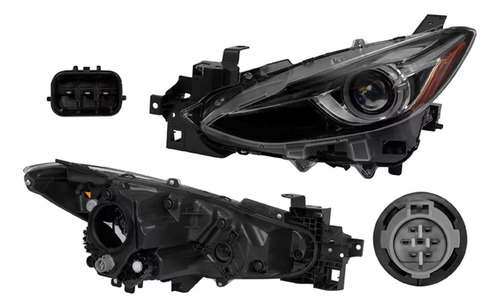 [019-1901-31] FARO MZ 3 14-16 4 Y 5 PUERTAS P/FOCO XENON DEPO IZQ