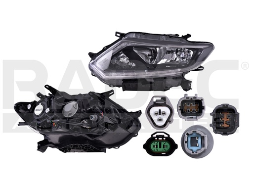 [019-2324-13] FARO NS X-TRAIL 15-17 ELECTRICO C/LEDS DEPO IZQ