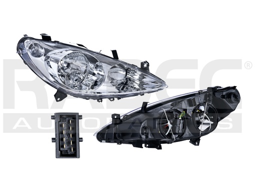 [019-2404-08] FARO PG 307 01-04 ELECTRICO C/MOTOR P/FOCO HALOGENO C/FARO DE NIEBLA S/FOCO DEPO DER