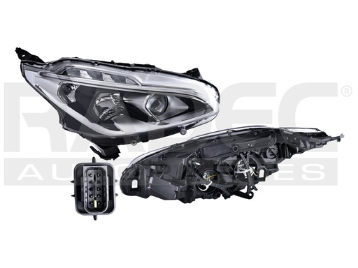 [019-2411-04] FARO PG 208 17-21 ELECTRICO C/LUPA P/FOCO HALOGENO C/LEDS S/FOCO DEPO DER