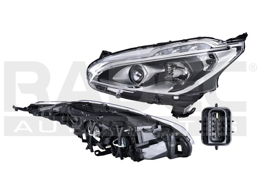 [019-2411-05] FARO PG 208 17-21 ELECTRICO C/LUPA P/FOCO HALOGENO C/LEDS S/FOCO DEPO IZQ