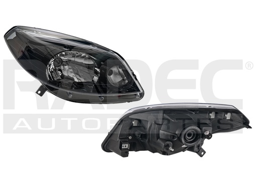 [019-2606-08] FARO RN SANDERO 12-15 MANUAL FONDO NEGRO P/FOCO HALOGENO S/FOCO DEPO DER