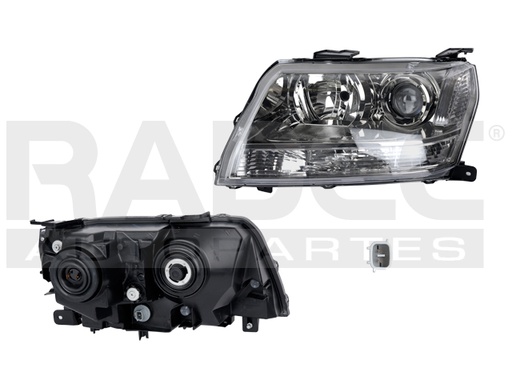 [019-2904-05] FARO SZ GRAND VITARA 09-16 MANUAL/ELECTRICO FONDO CROMADO S/FOCO DEPO IZQ