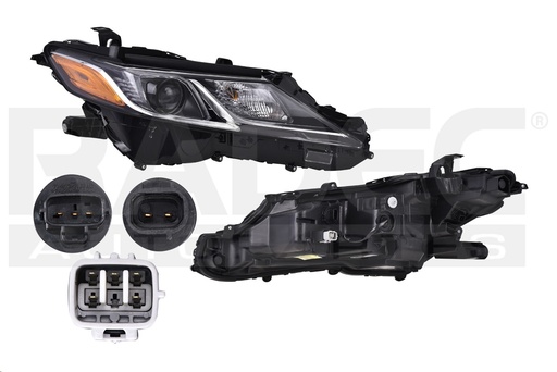[019-3002-74] FARO TY CAMRY L/LE/SE 18-19 AMERICANO C/LEDS C/FOCO DEPO DER