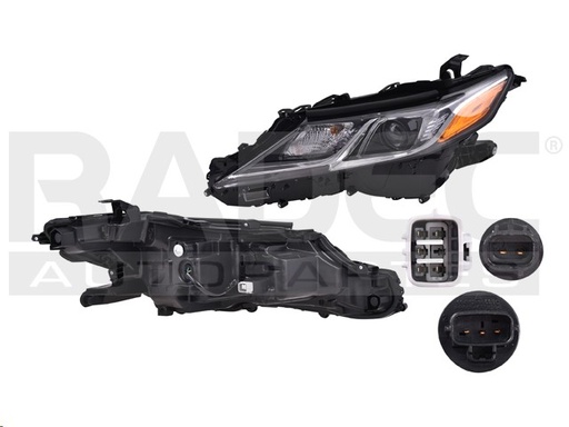 [019-3002-75] FARO TY CAMRY L/LE/SE 18-19 AMERICANO C/LEDS C/FOCO DEPO IZQ