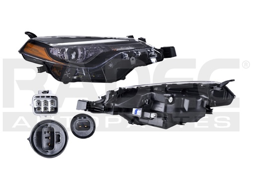 [019-3004-46] FARO TY COROLLA 17-18  BI LED C/LUZ DE DIA C/FOCO DEPO DER