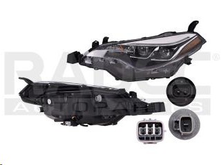 [019-3004-49] FARO TY COROLLA SE 17-18 DOBLE LUPA C/LEDS C/FOCO DEPO IZQ