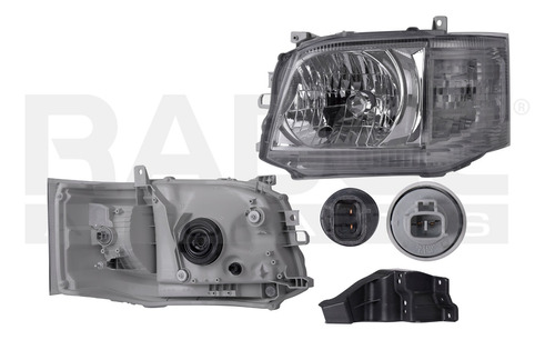 [019-3005-07] FARO TY HIACE 12-13 MANUAL P/FOCO HALOGENO S/FOCO DEPO IZQ