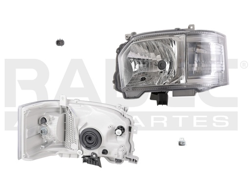 [019-3005-09] FARO TY HIACE 14-19 MANUAL/ELECTRICO P/FOCO HALOGENO S/FOCO DEPO IZQ
