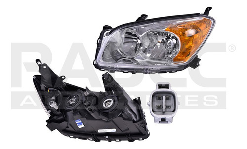 [019-3011-21] FARO TY RAV 4 LIMITED 09-12 FONDO CROMADO S/FOCO DEPO IZQ
