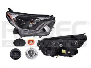 [019-3011-38] FARO TY RAV 4 16-18 FILO NEGRO P/FOCO HALOGENO C/FOCO DEPO DER