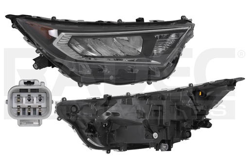 [019-3011-42] FARO TY RAV 4 20-23 FILO CROMADO S/FOCO DEPO DER