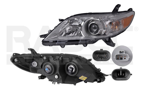 [019-3012-19] FARO TY SIENNA LE/XLE 11-14 P/FOCO HALOGENO C/FOCO DEPO IZQ