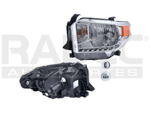 [019-3017-29] FARO TY TUNDRA SR/SR5/LIMITED 14-17 FONDO CROMADO S/MOTOR C/FOCO DEPO IZQ