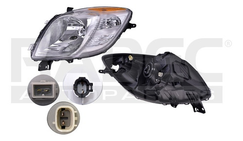 [019-3018-10] FARO TY YARIS 06-08 3 Y 5 PUERTAS S/FOCO DEPO DER