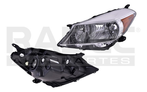 [019-3018-21] FARO TY YARIS 12-14 5 PUERTAS FONDO CROMADO S/FOCO DEPO IZQ
