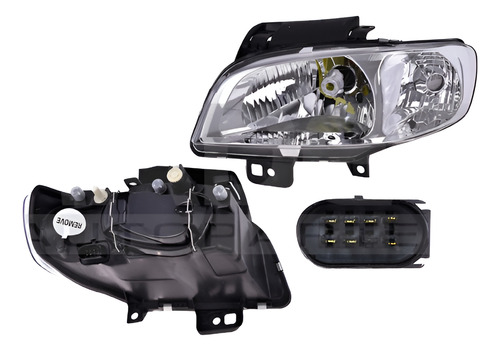 [019-3108-07] FARO VW DERBY 05-09 UN AS S/FOCO DEPO IZQ